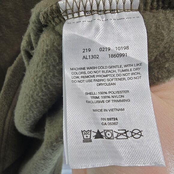 Columbia Pullover Womens Medium Brown Green Fleece Quarter Snap Benton Springs - Picture 9 of 11